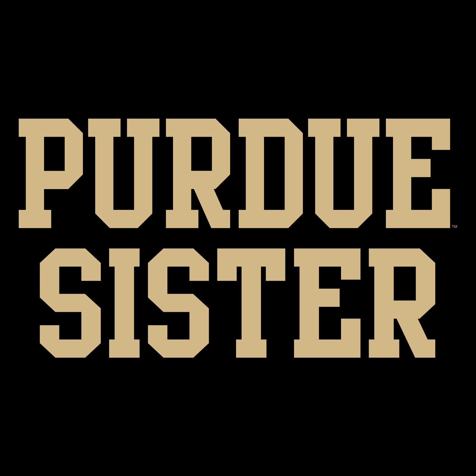 Purdue Boilermakers Basic Block Grandma Tee - Officially Licensed T-Shirt, Unisex Fit, Black, 3X-Large