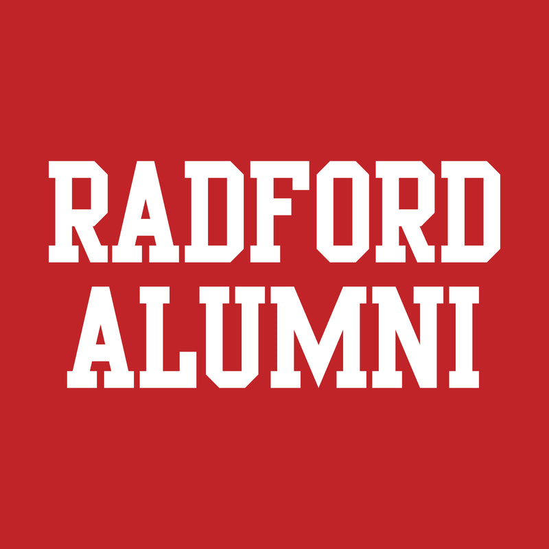 Radford University Highlanders Alumni Basic Block Cotton Short Sleeve T Shirt - Red