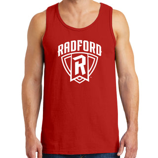 Radford University Highlanders Arch Logo Heavy Cotton Tank Top - Red