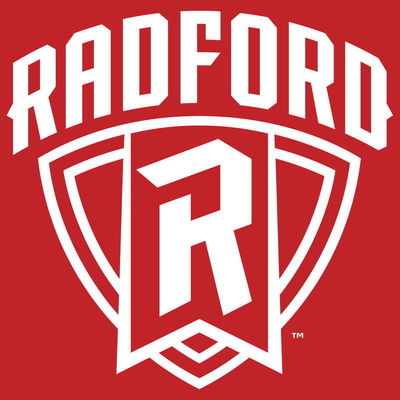 Radford University Highlanders Arch Logo Basic Cotton Short Sleeve T Shirt - Red