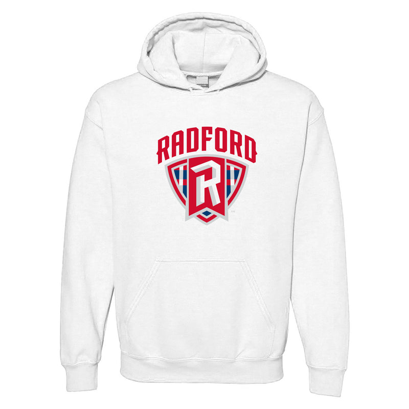 Radford University Highlanders Arch Logo Heavy Blend Hoodie - White