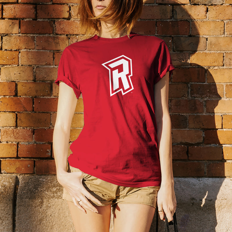 Radford University Highlanders Primary Logo Basic Cotton Short Sleeve T Shirt - Red