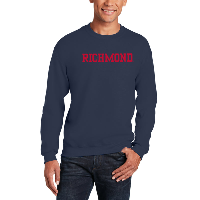 Richmond Spiders Basic Block Crewneck Sweatshirt - Navy