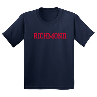 Richmond Spiders Basic Block Youth T Shirt - Navy