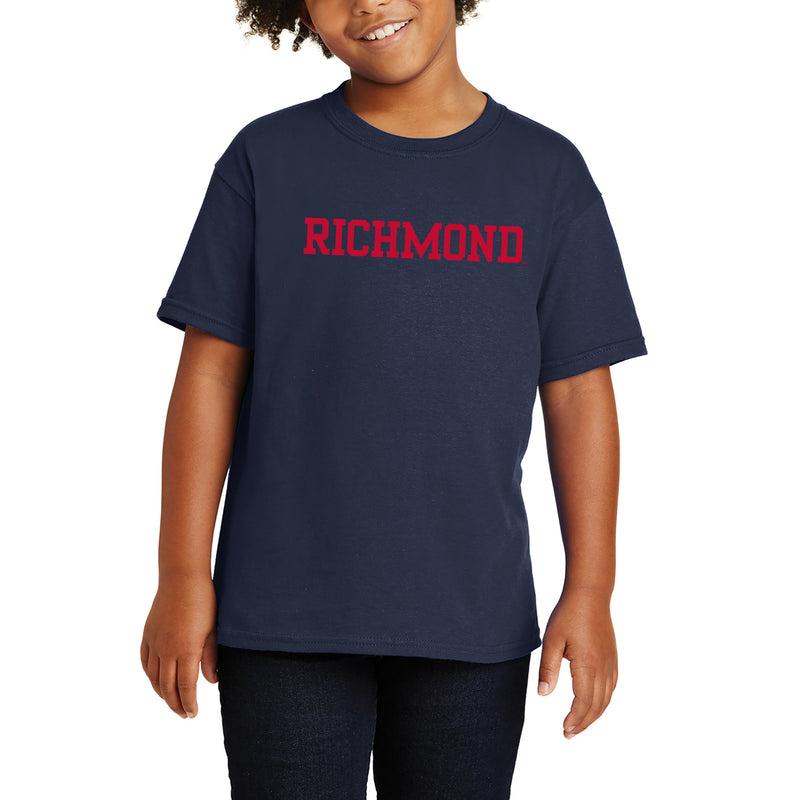 Richmond Spiders Basic Block Youth T Shirt - Navy