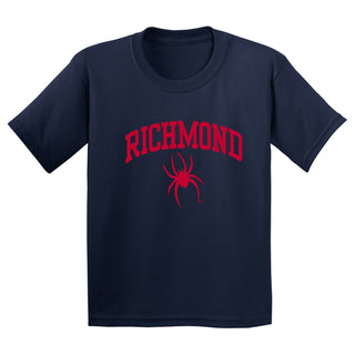 Richmond Spiders Arch Logo Youth T Shirt - Navy