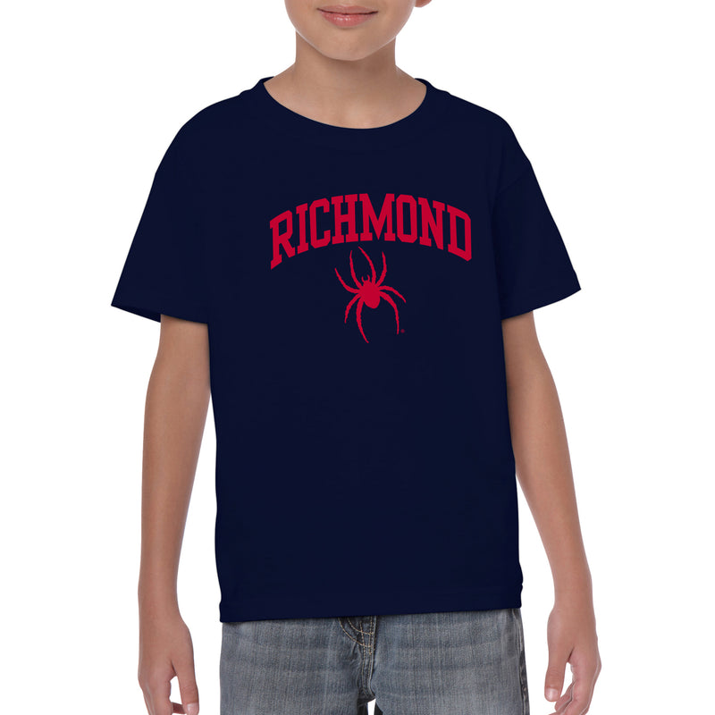 Richmond Spiders Arch Logo Youth T Shirt - Navy