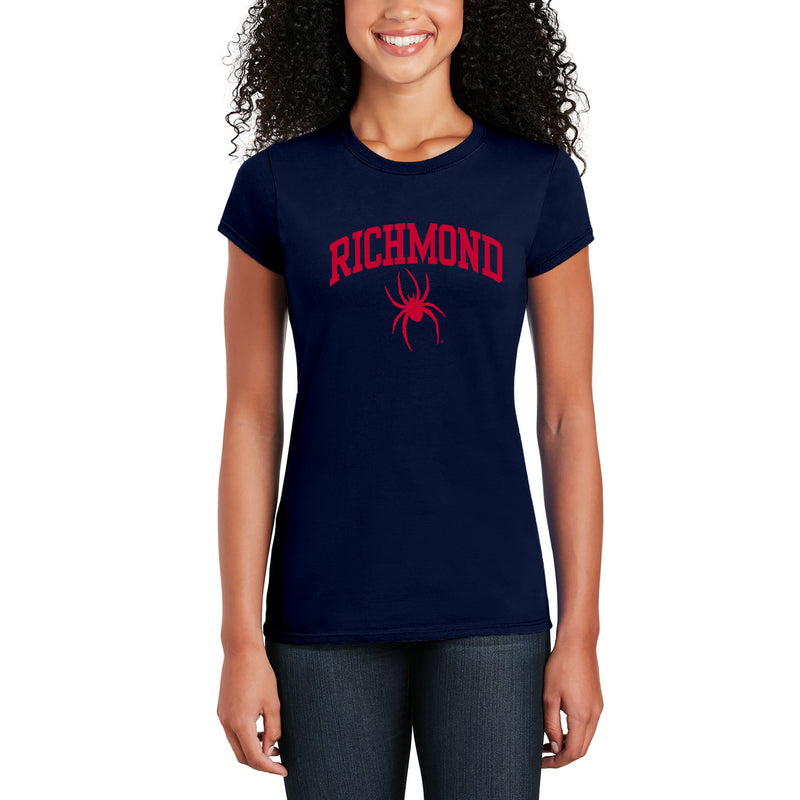 Richmond Spiders Arch Logo Womens T Shirt - Navy