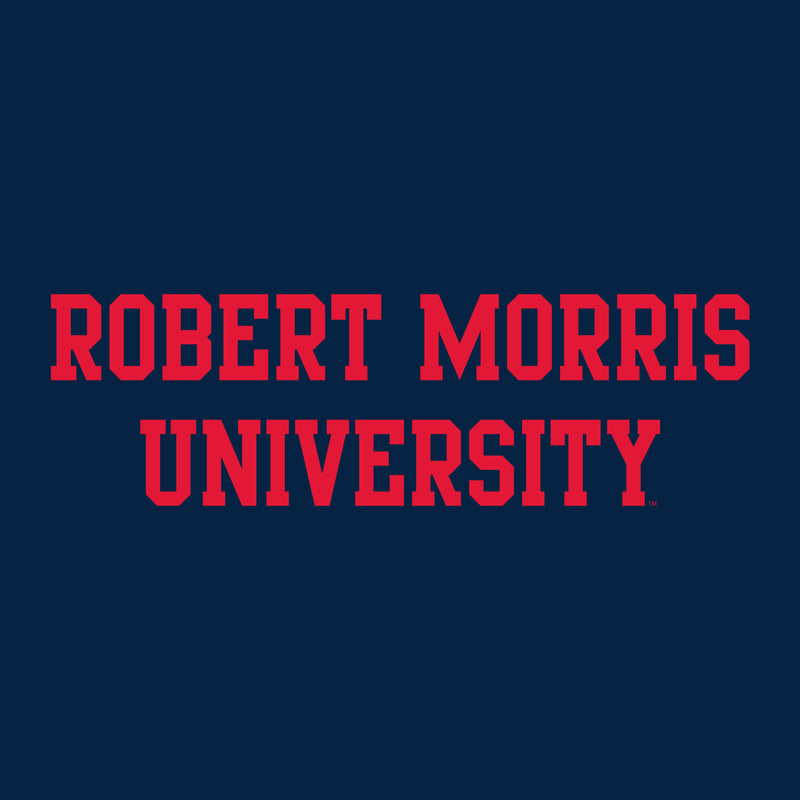Robert Morris University Colonials Basic Block Long Sleeve T Shirt - Navy