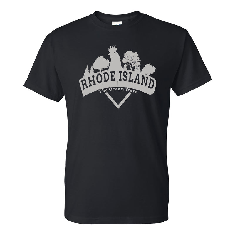 Rhode Island Chicken Arch T-Shirt - Black