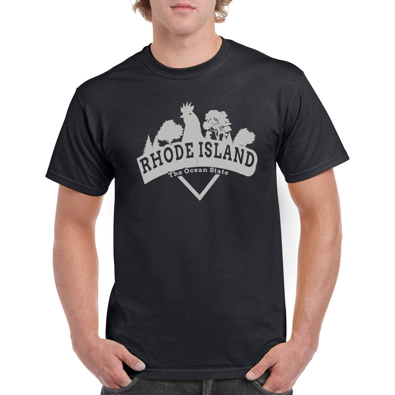 Rhode Island Chicken Arch T-Shirt - Black
