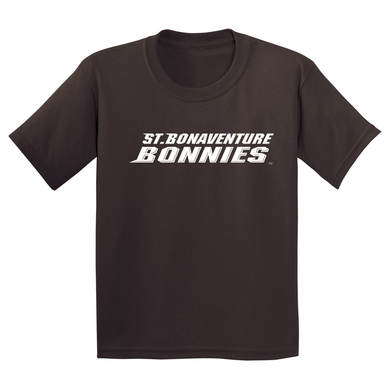 St. Bonaventure Bonnies Basic Block Youth T Shirt - Dark Chocolate