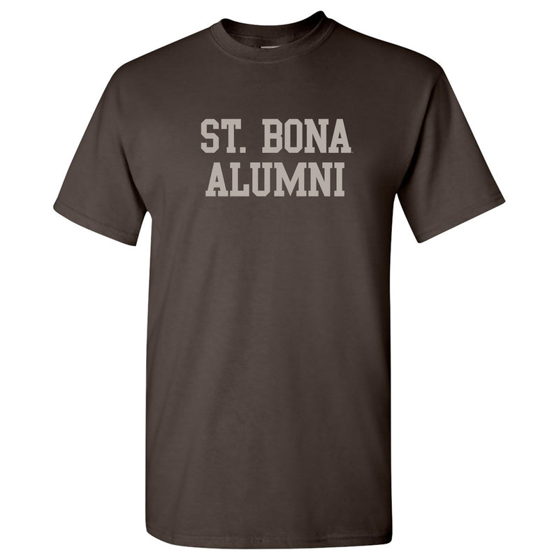 St Bonaventure Alumni Block T Shirt - Dark Chocolate