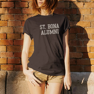 St Bonaventure Alumni Block T Shirt - Dark Chocolate