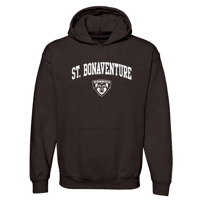 St. Bonaventure Bonnies Arch Logo Hoodie - Dark Chocolate