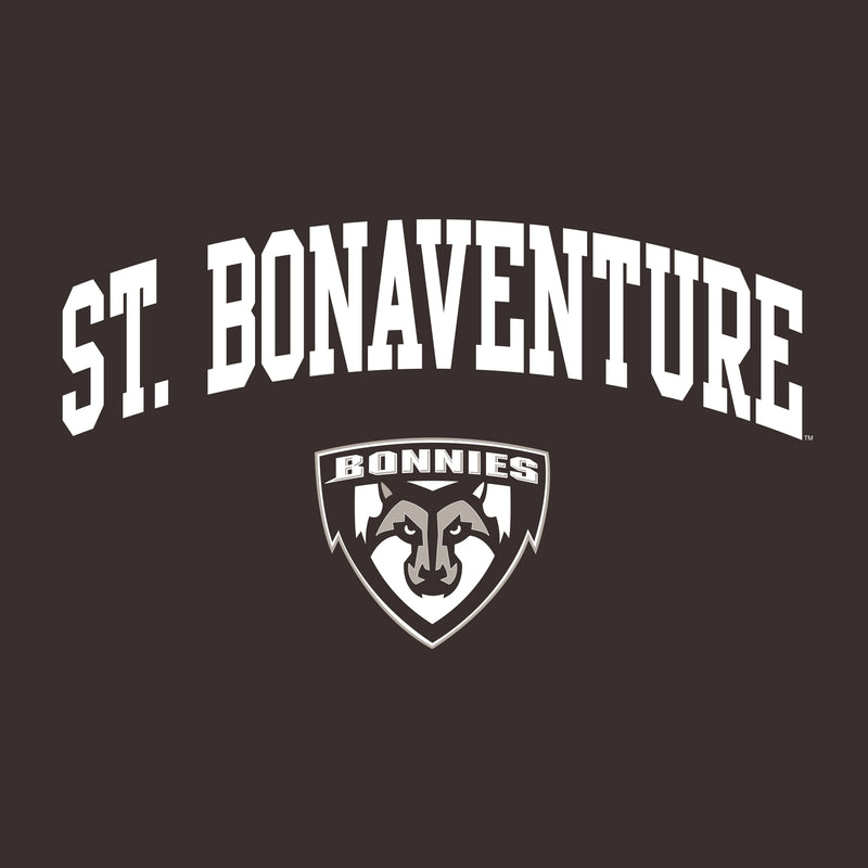 St. Bonaventure Bonnies Arch Logo T Shirt - Dark Chocolate