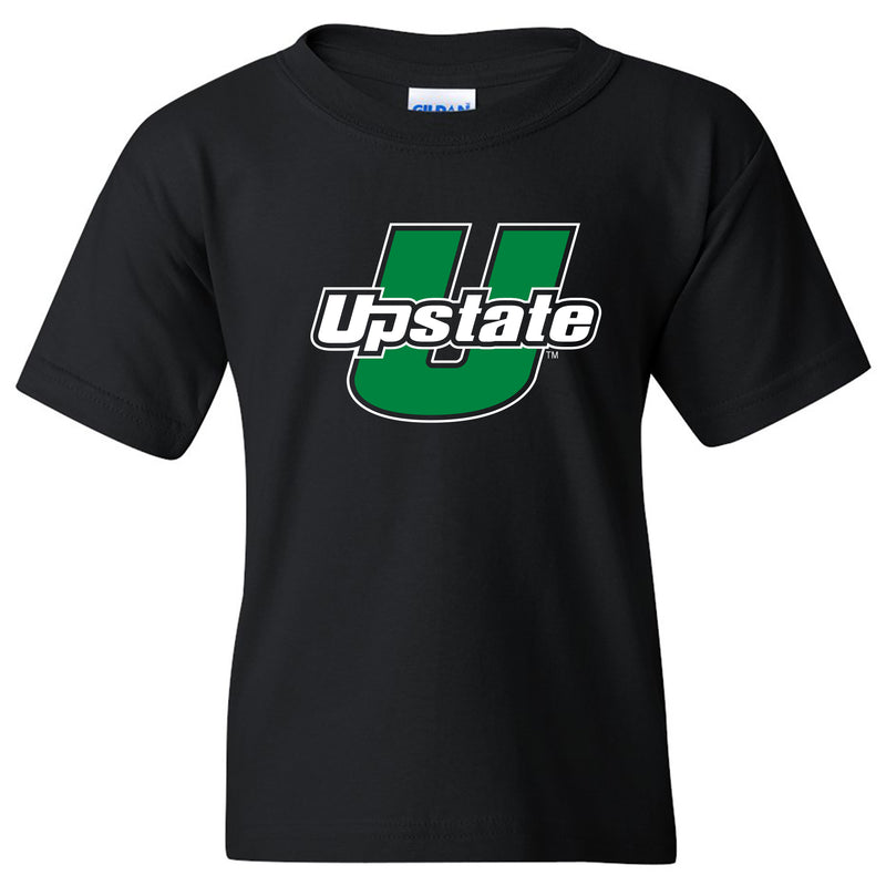 University of South Carolina Upstate Spartans Primary Logo Youth T-Shirt - Black