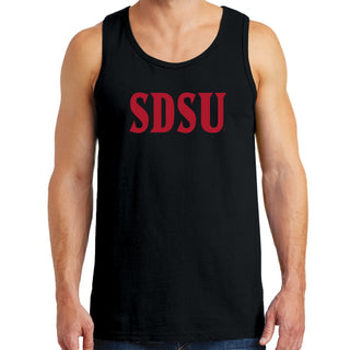 San Diego State Aztecs Basic Block Tank Top - Black