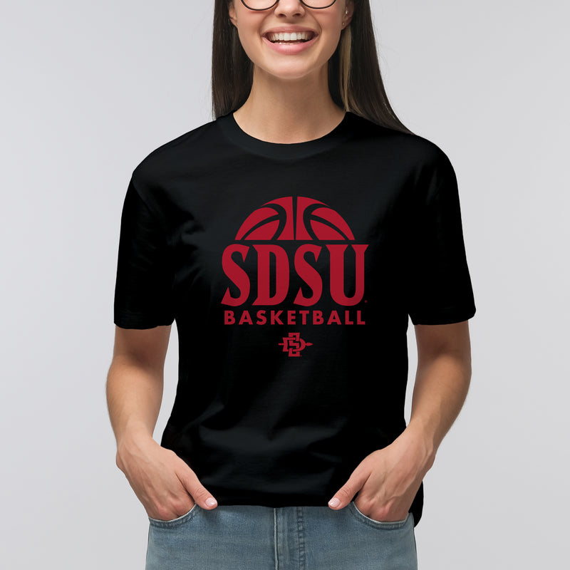 San Diego State Aztecs Basketball Hype T Shirt - Black