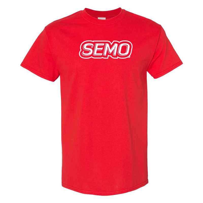 Southeast Missouri State University Redhawks Basic Block Short Sleeve T-Shirt - Red