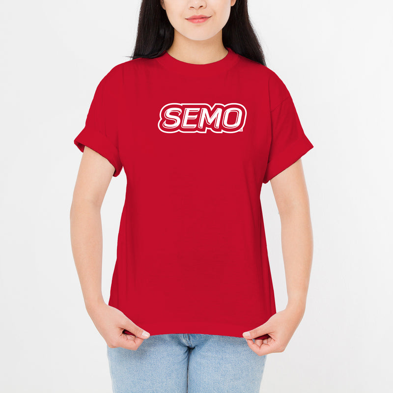 Southeast Missouri State University Redhawks Basic Block Short Sleeve T-Shirt - Red