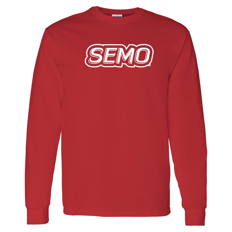 Southeast Missouri State University Redhawks Basic Block Long Sleeve T-Shirt - Red