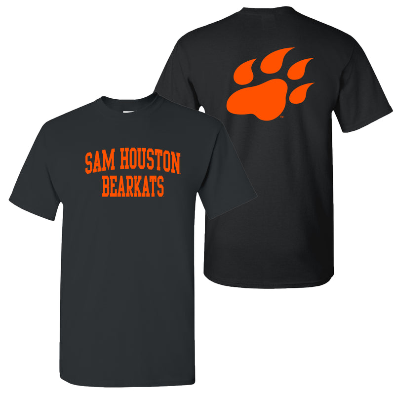 Sam Houston Front Back Print T-Shirt - Black