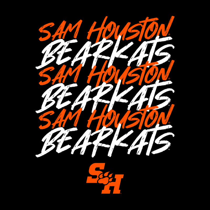 Sam Houston Marker Repeat T-Shirt - Black