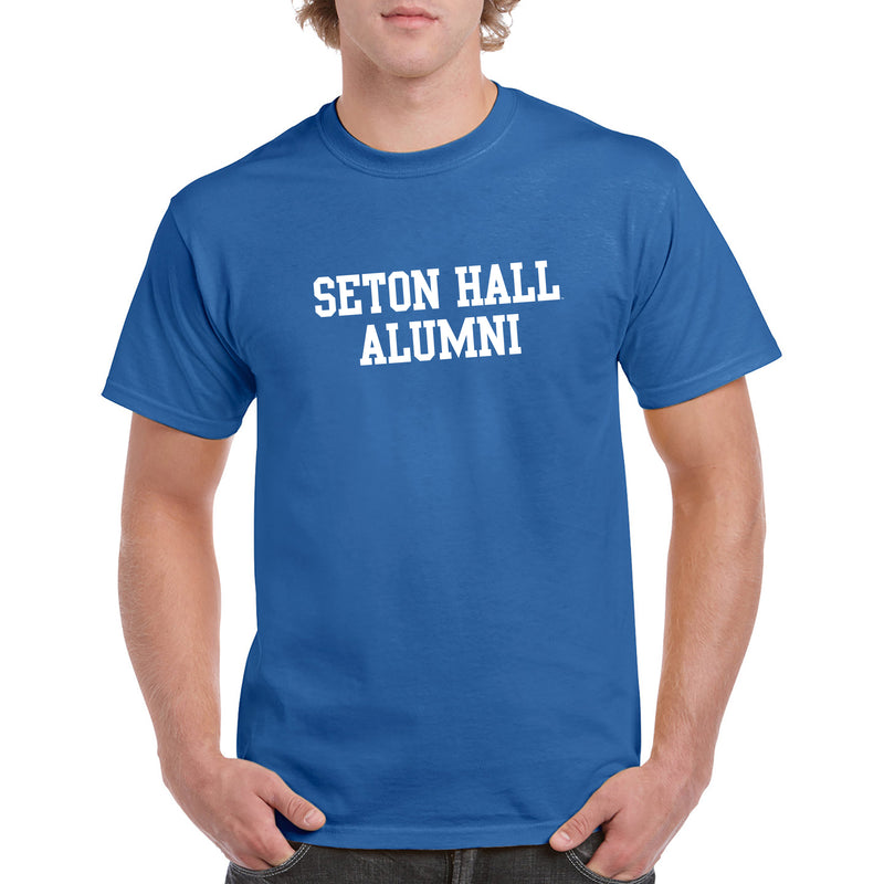 Seton Hall University Pirates Alumni Block Short Sleeve T Shirt - Royal