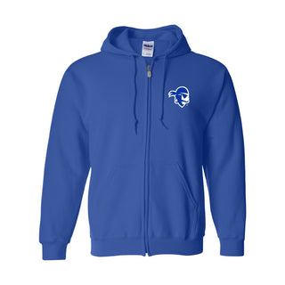 Seton Hall University Pirates Primary Logo Full Zip Hoodie - Royal