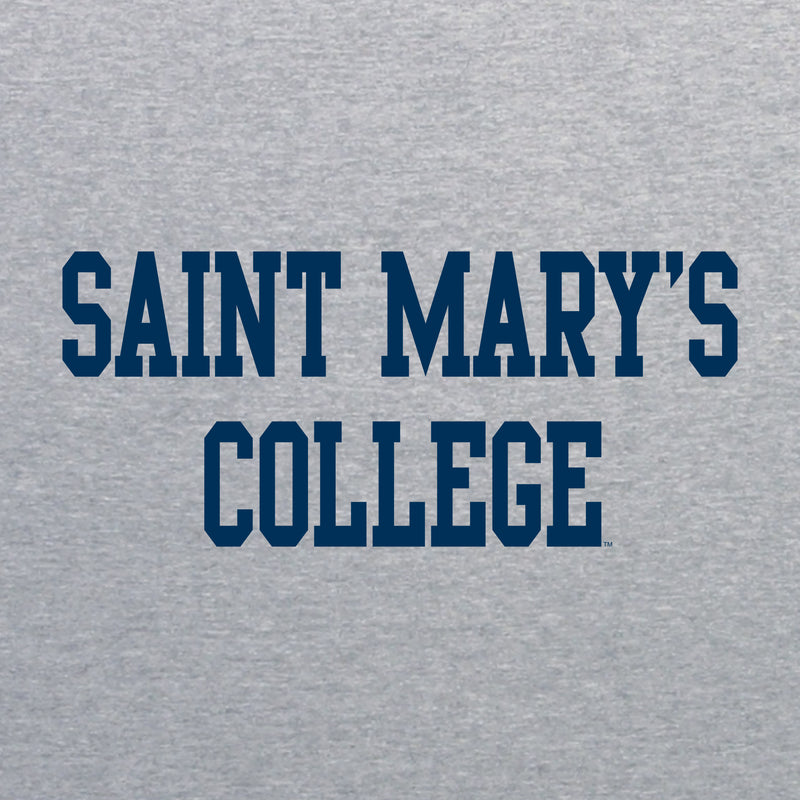 Saint Mary's College Gaels Basic Block Long Sleeve T Shirt - Sport Grey