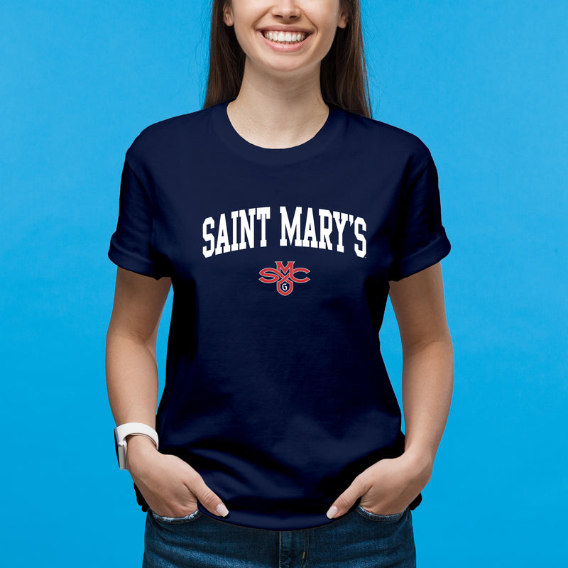 Saint Mary's College Gaels Arch Logo T Shirt - Navy
