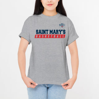 Saint Mary's College Gaels Basketball Slant T Shirt - Sport Grey