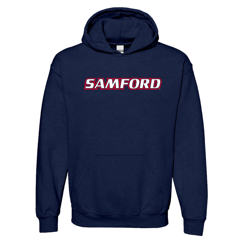 Samford Basic Block Hoodie - Navy