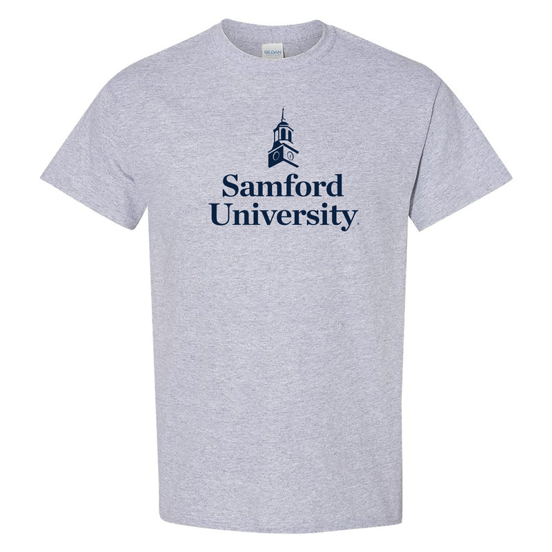 Samford Institutional Logo T-Shirt - Sport Grey