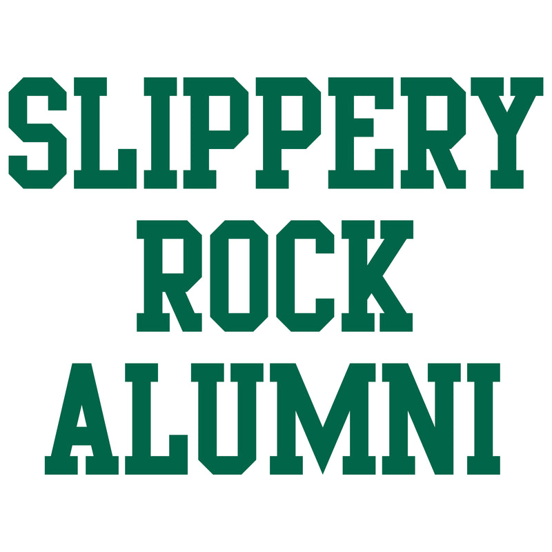 Slippery Rock University The Rock Alumni Block Short Sleeve T Shirt - White