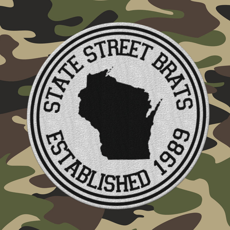 State Street Brats Circle Logo Flatbill Adjustable Hat - Camo