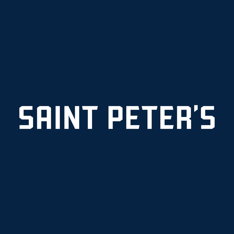 Saint Peter's Peacocks Basic Block Womens Short Sleeve T Shirt - Navy