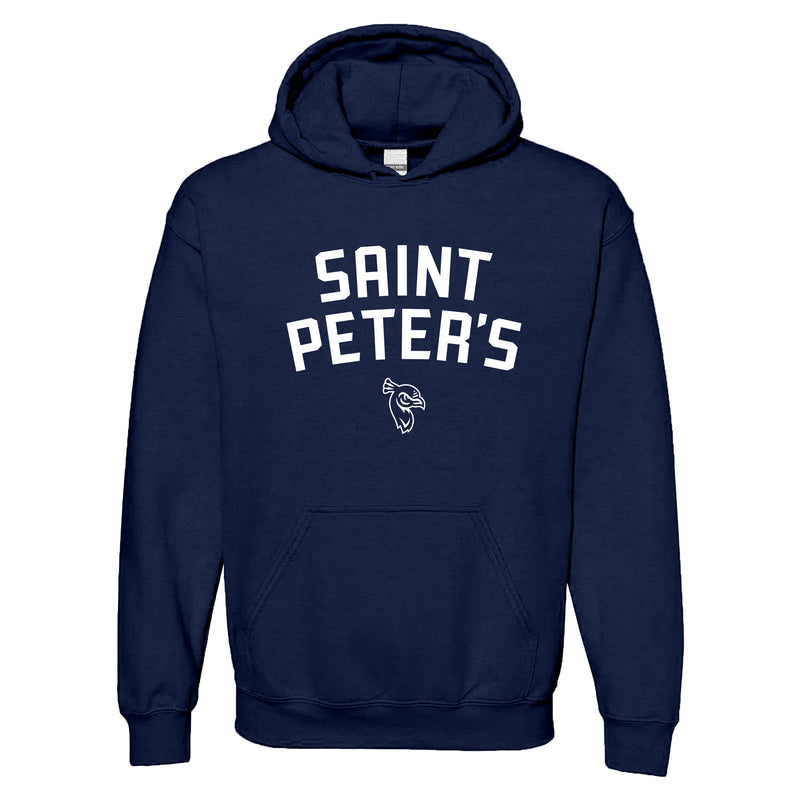 Saint Peter's University Peacocks Arch Logo Hoodie - Navy