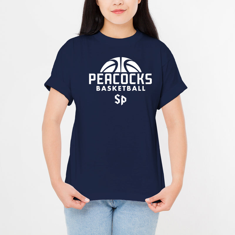 St Peter's University Peacocks Basketball Hype T-Shirt - Navy