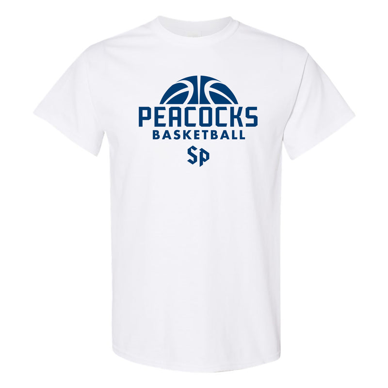 St Peter's University Peacocks Basketball Hype T-Shirt - White