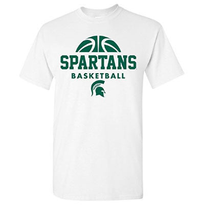Michigan State University Spartans Basketball Hype Short Sleeve T-Shirt - White