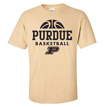 Purdue University Boilermakers Basketball Hype Short Sleeve T Shirt - Vegas Gold