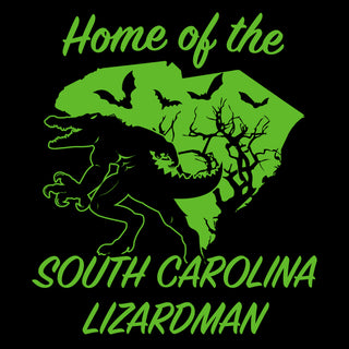 South Carolina Lizardman Cryptid T-Shirt - Black