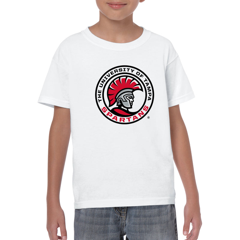 University of Tampa Spartans Primary Logo Youth T-Shirt - White