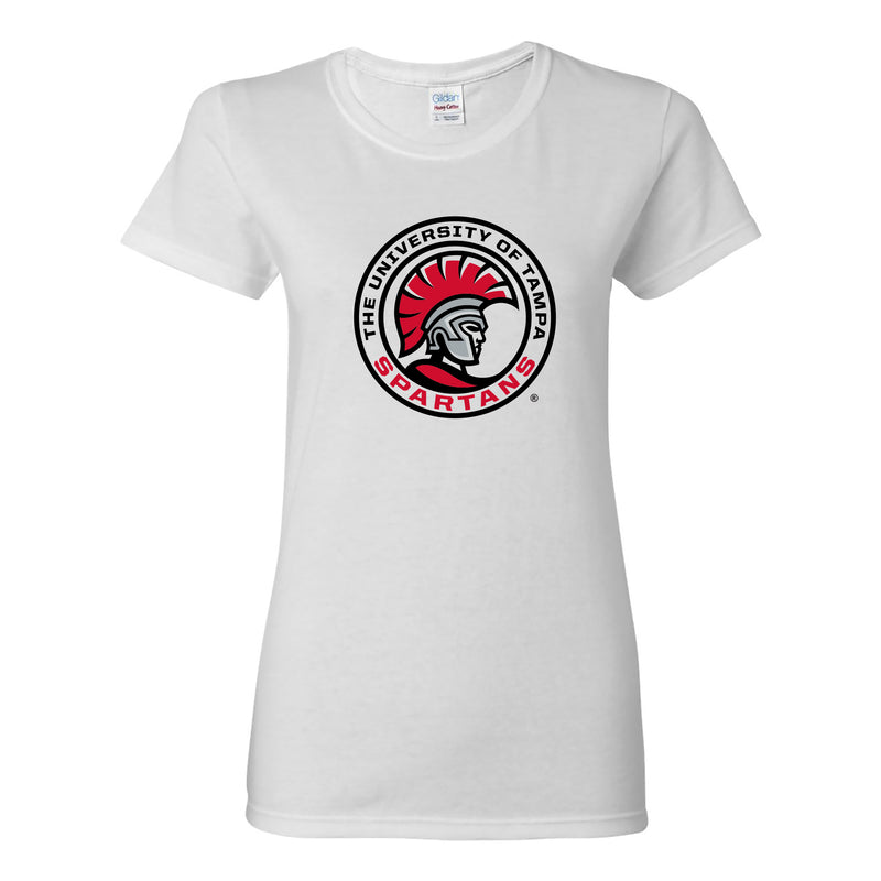University of Tampa Spartans Primary Logo Womens T-Shirt - White