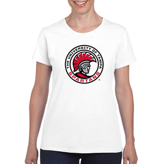 University of Tampa Spartans Primary Logo Womens T-Shirt - White