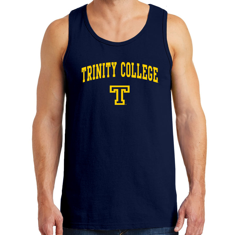 Trinity College Bantams Arch Logo Heavy Cotton Tank Top - Navy