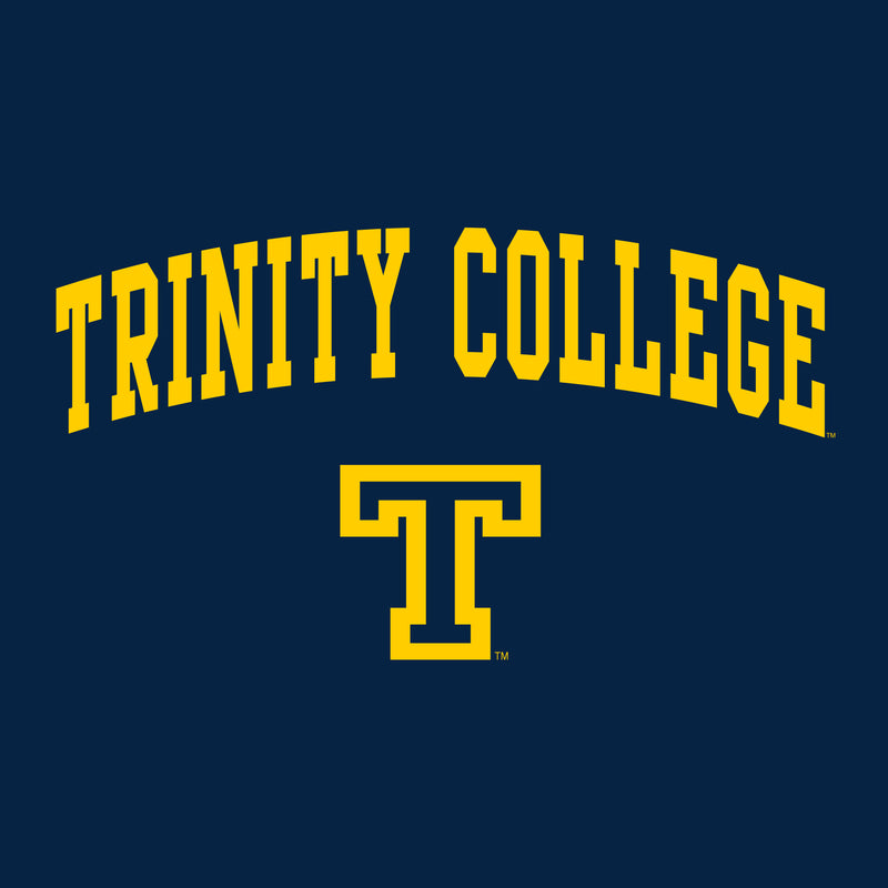 Trinity College Bantams Arch Logo Basic Cotton Long Sleeve T Shirt - Navy