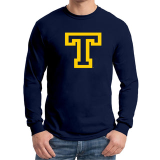 Trinity College Bantams Primary Logo Basic Cotton Long Sleeve T Shirt - Navy